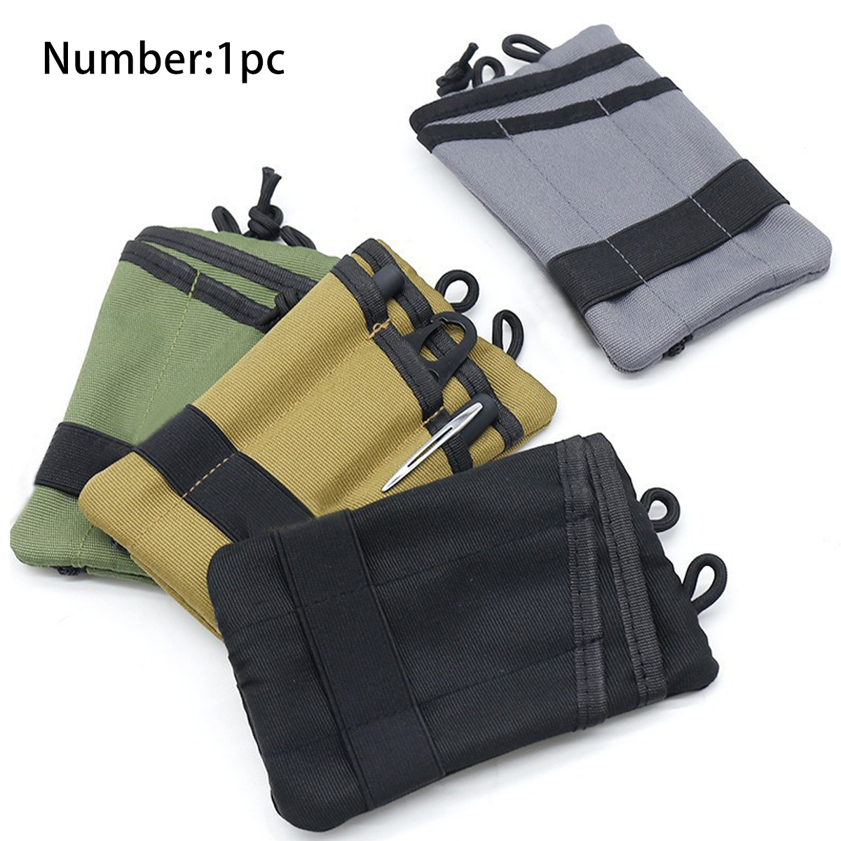 Edc Carry Card - Bolsa de Almacenamiento EDC Multifuncional, Bolsa