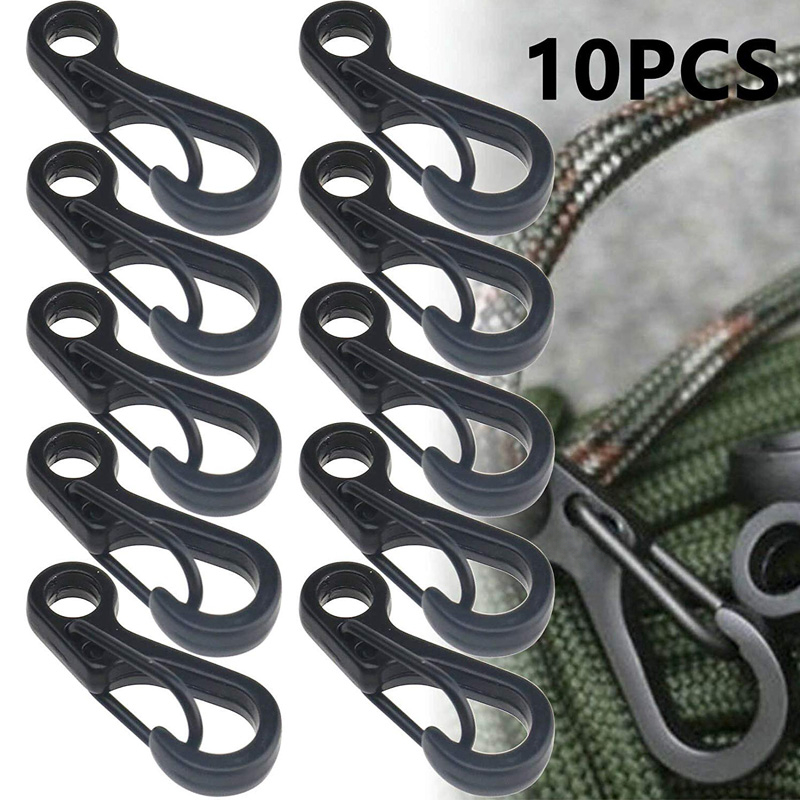 Edc Carry Kit - 10 unids/lote Mini mosquetón Paracord ganchos