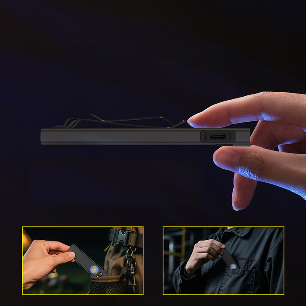 Edc Carry Flashlight - Linterna USB-C de 650 Lúmenes, Recargable,