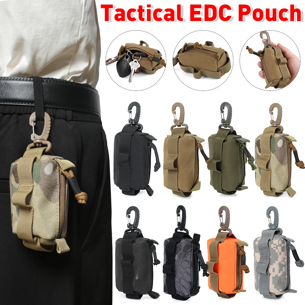 Edc Carry Card - Bolsa táctica EDC con cremallera para