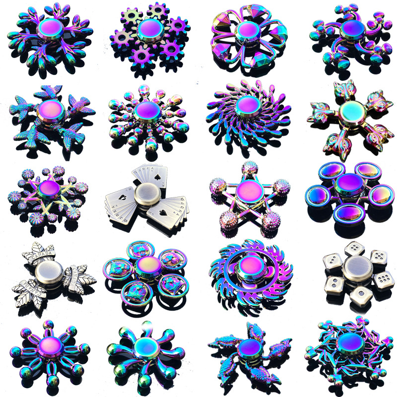 Fidget Spinner Bearing - Arco Iris Fidget Metal Spinner colorido