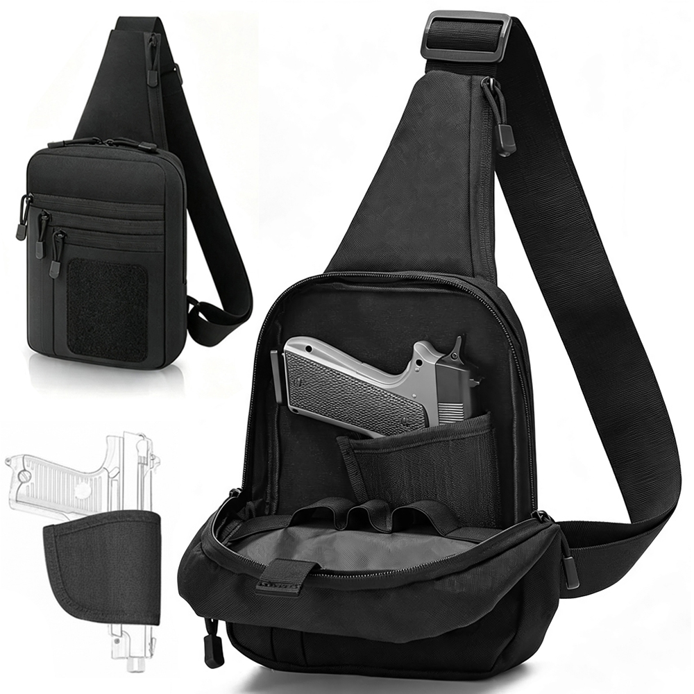 Bolso táctico de pecho para po - Edc Carry Gun reseña y precio