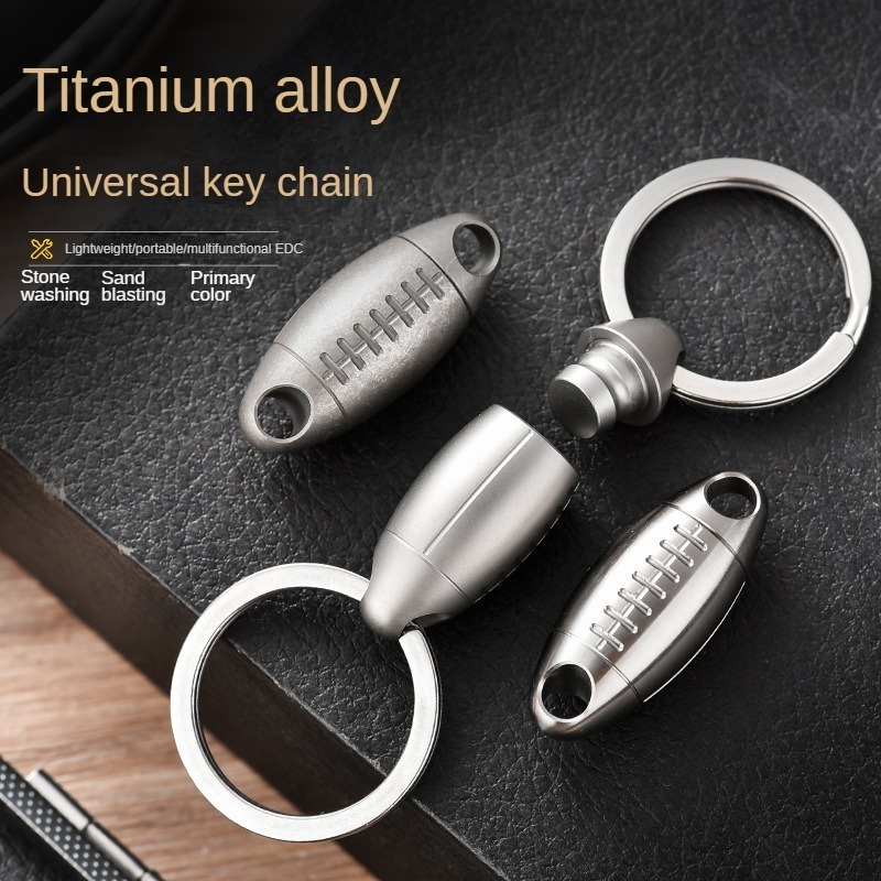 Llavero de titanio con forma d - Edc Carry Accessories reseña y precio