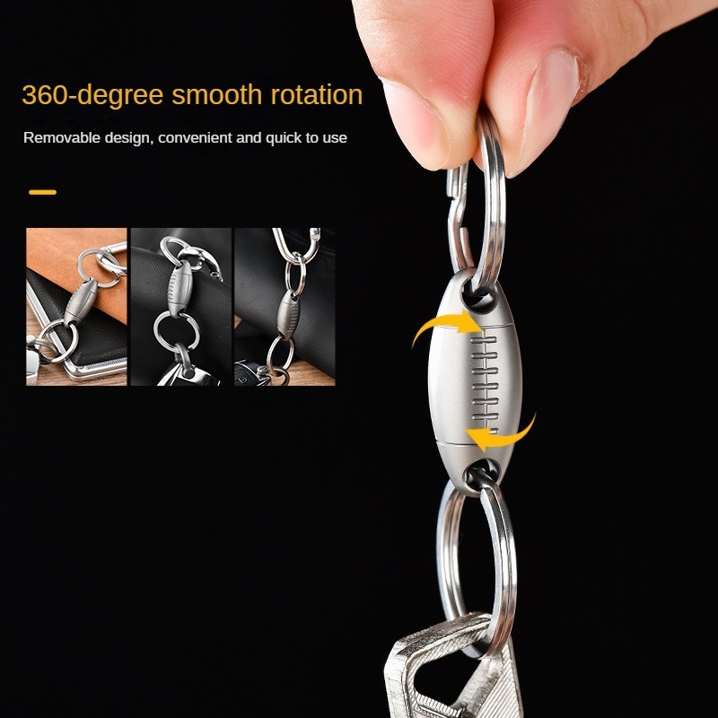 Llavero de titanio con forma d - Edc Carry Accessories reseña y precio